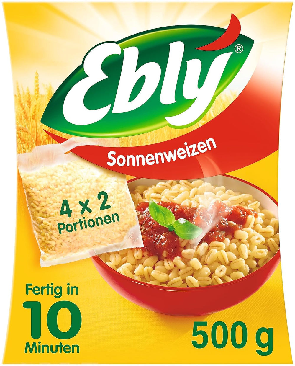 ® Grâu uscat la soare, în pungi, fiert, 10 minute, 6 x 500g