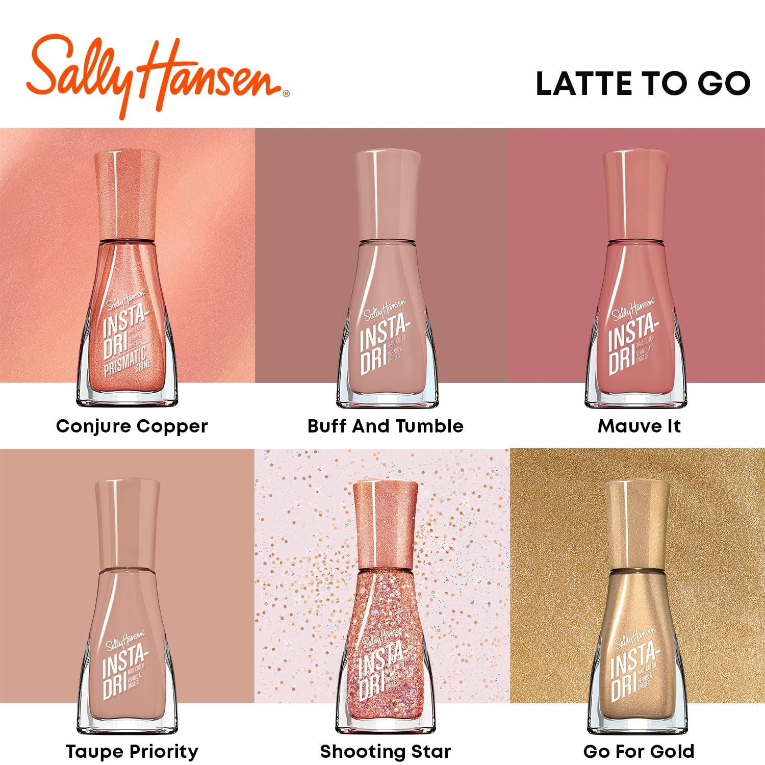 Insta-Dri Nail Polish, Quick Dry, Long Lasting Professional Manicure Effect, 9.17ml, 133 In A Flash