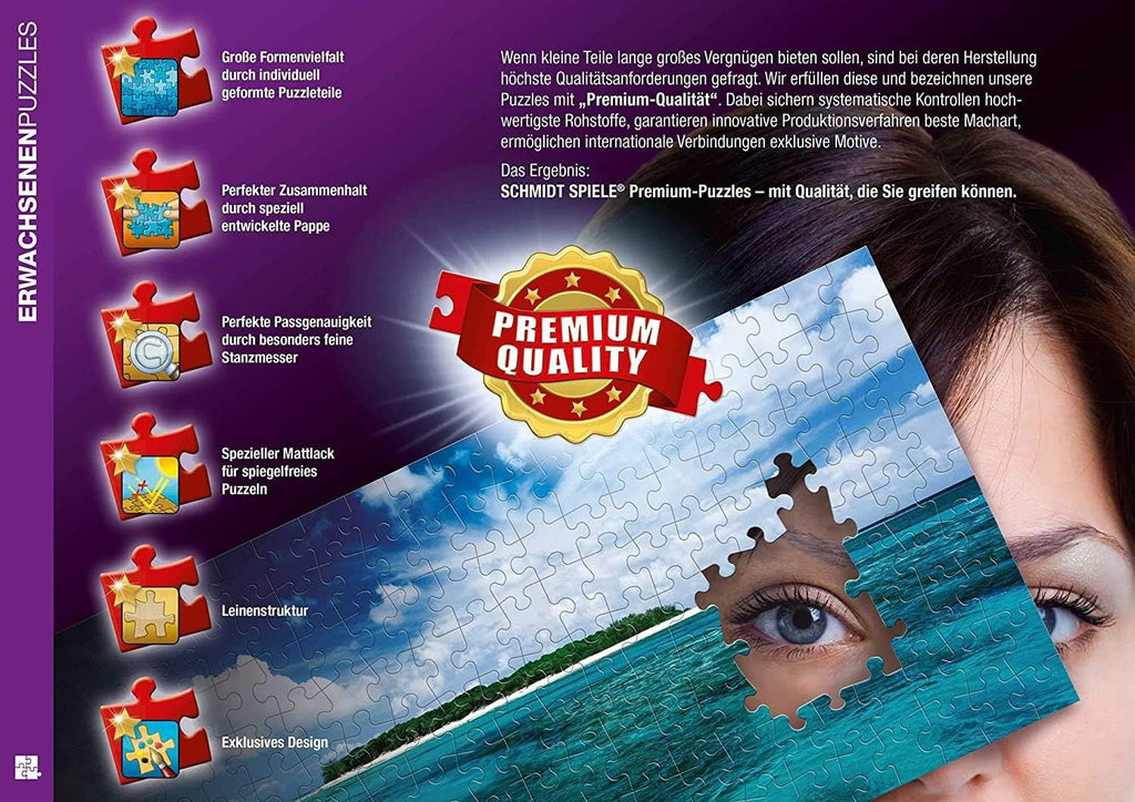 Schmidt Spiele 59920 La birou, 1000 piese Puzzle secret Puzzle Naty Shop