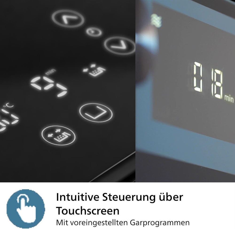 Philips Airfryer Dual Basket 3000 Series, 9L, 2 baskets, 2 dishes ready at the same time, Rapidair technology plus hot air Appliances Naty Shop