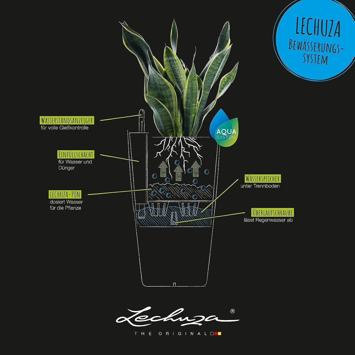 LECHUZA CUBICO Cabană 30 granit 15222