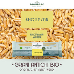 Organic spaghetti pasta no. 5 - 500g of Khorasan wheat – Ancient wheat, high in protein, 100% Italian grown – Versatile in the kitchen and rich in nutrients