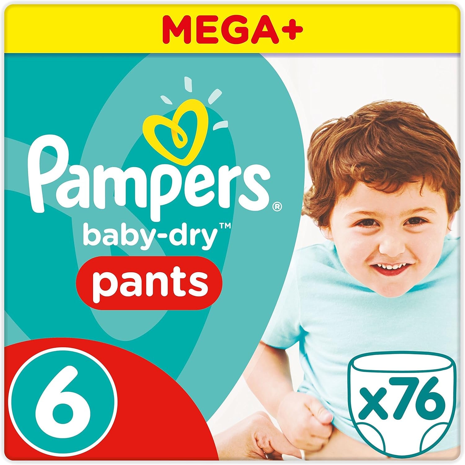 Pampers (Old Version), Panties, Size 4, 9kg-15kg, Three Pack (1 x 88 Diapers)