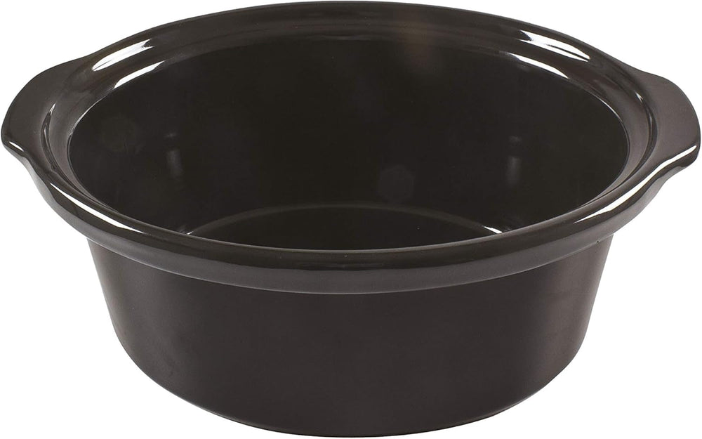 Beper BC.510 Slow Cooker, 280 W, 4.5 liters, ceramic glass, black and steel Slow Cooker Naty Shop