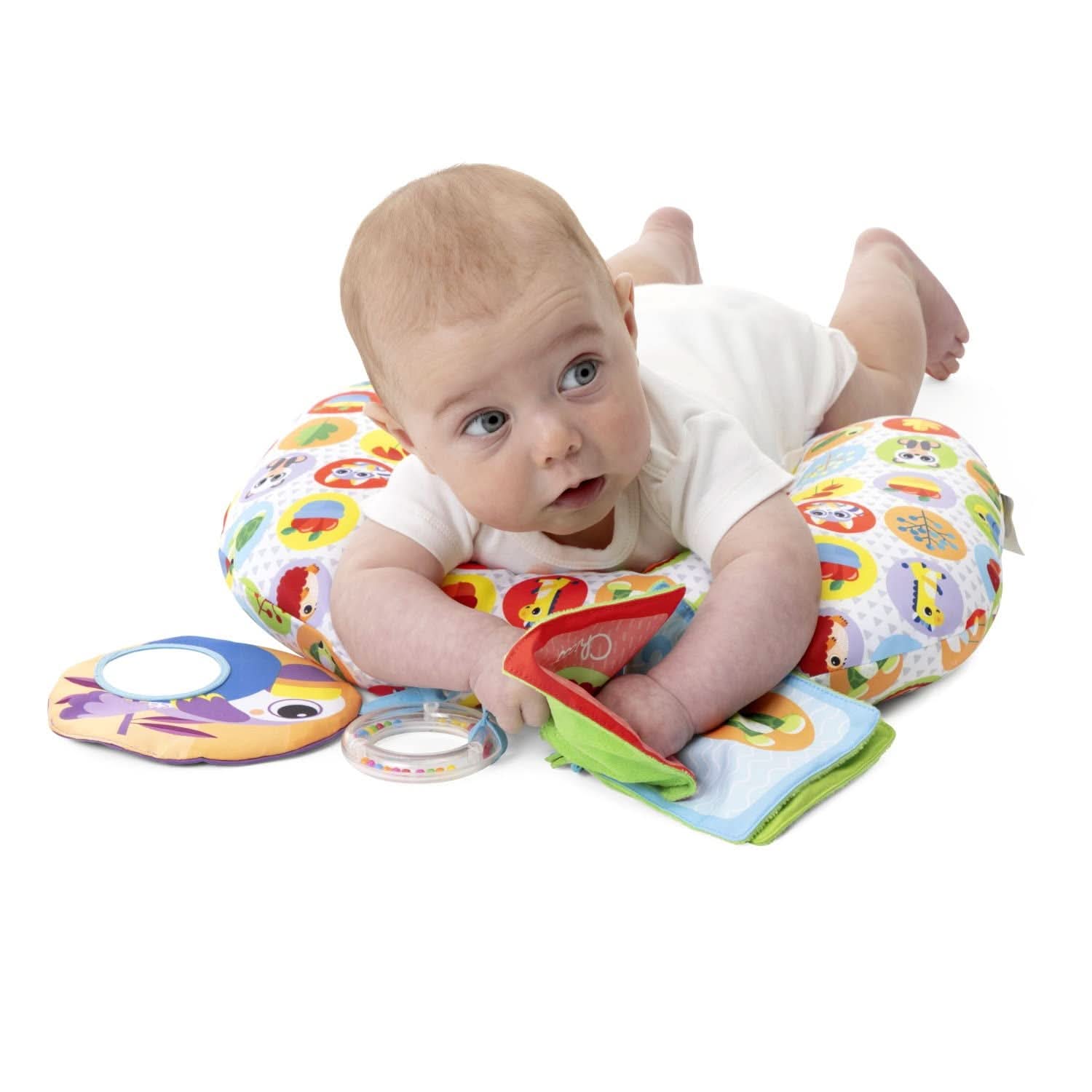 Chicco Soft Animal Tummy Pillow for Safe Tummy Play Fun Strengthens Muscles First Three Detachable Games 2-9 Months Baby Toys Naty Shop