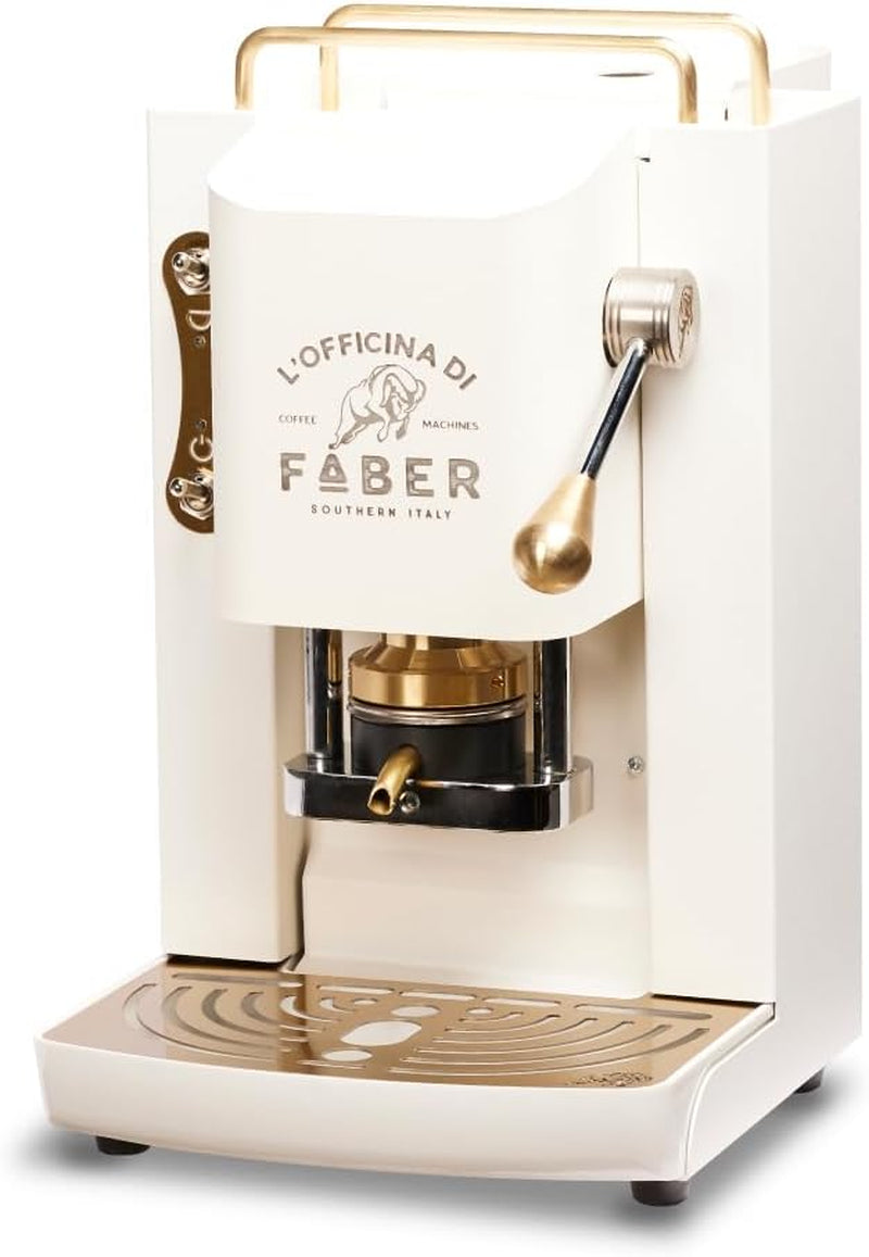 Espressor Faber Pro Deluxe din alamă cu capsule de hârtie Ese 44 mm