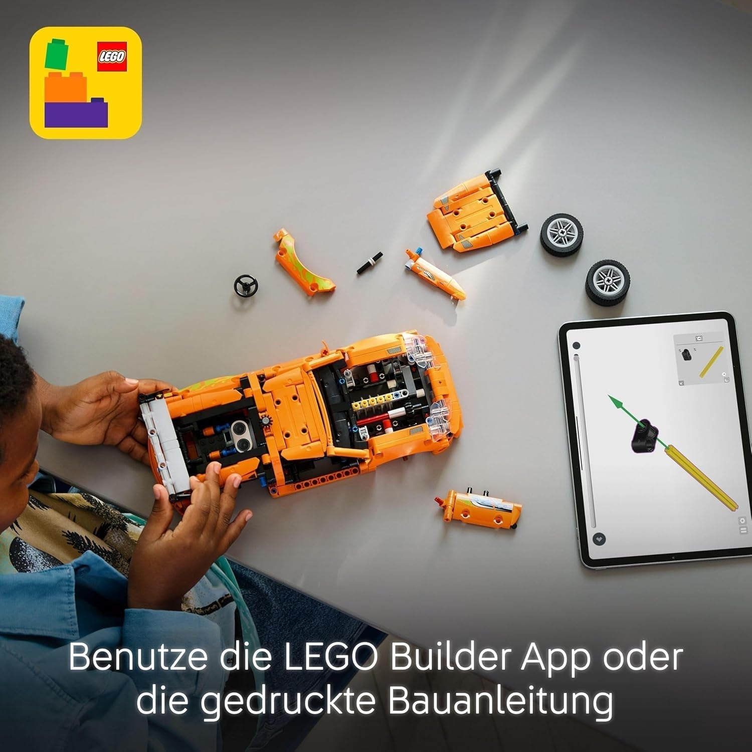 LEGO Technic Fast and Furious Toyota Supra MK4 - Mașină de jucărie - Cu motor cu 6 cilindri și uși care se deschid - Set de modele pentru băieți și fete de peste 9 ani - Idee de cadou pentru ziua de naștere 42204 Seturi de constructie Besuche den LEGO-Store