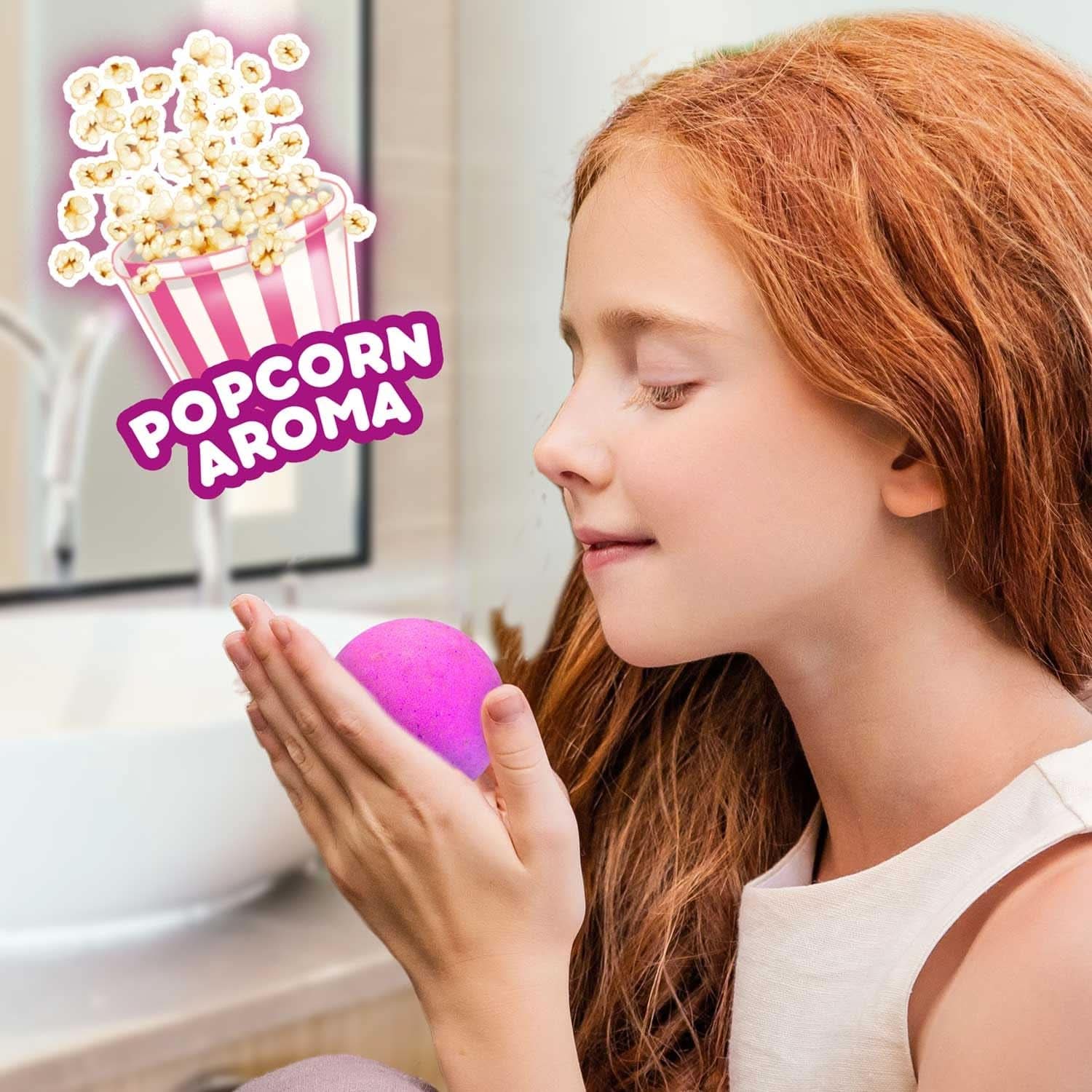 INKEE UNICORN | Bath bomb for children with surprise, 100 G, unicorn, popcorn scent Mother and Child Naty Shop