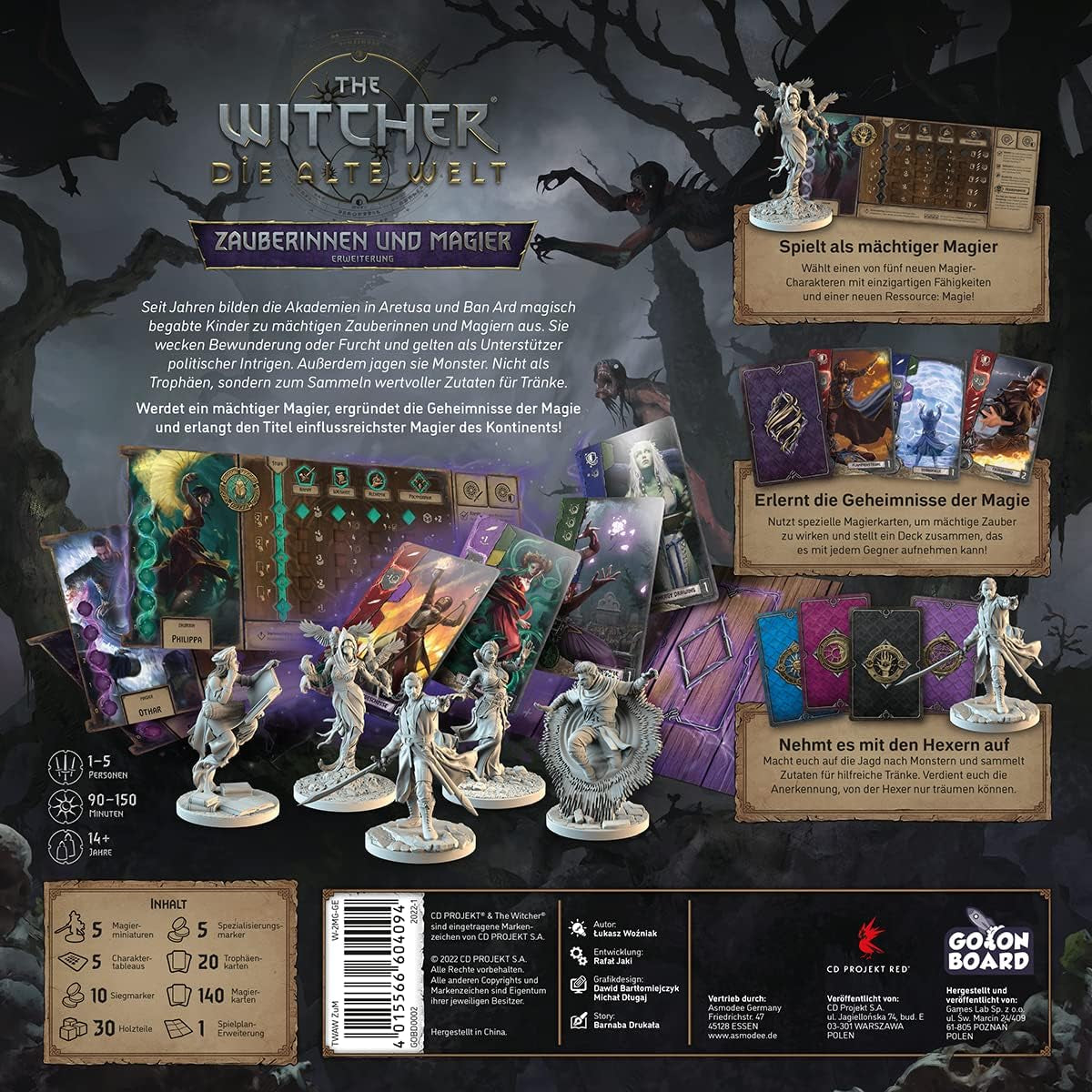 Go on Board, The Witcher: The Old World, Expansion, Expert Game, Board Game, 1-5 Players, Ages 14+, 90-150 minutes, German