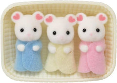 Sylvanian Families L5337 Marshmallow Mouse Triplets - Dollhouse Figures Naty Shop Dolls