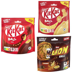 Pack of Nestlé balls with milk, white, Caramel Lion (3 x 130g)