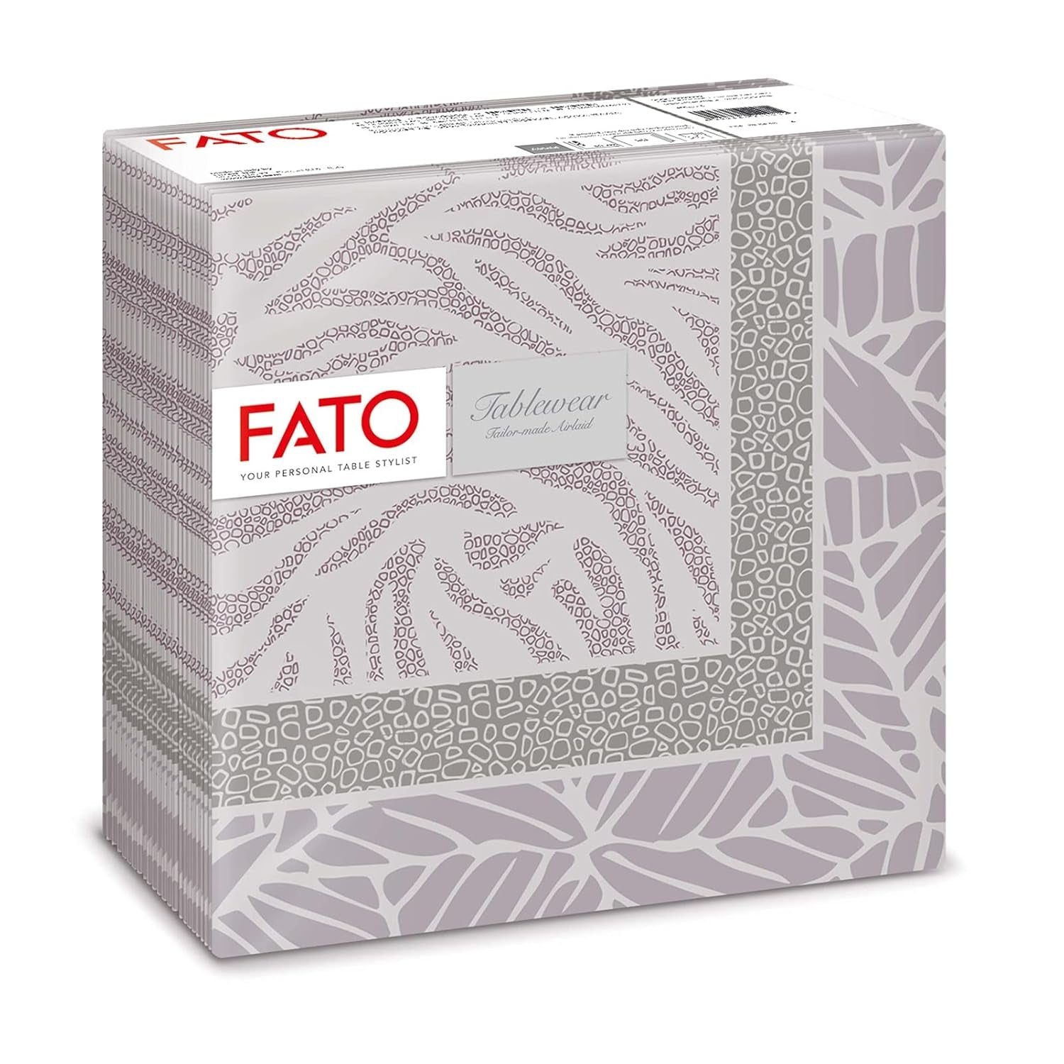 Fato - Șervețele din hârtie uscată, airlaid, efect textil, pachet cu 50 de șervețele, format 40X40 pliate în 4, Tropicana Decor