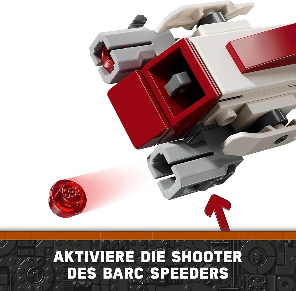 LEGO Star Wars Escape With The BARC Speeder, the Mandalorian Set, Toy Bike With Sidecar, Includes The Figures Kelleran Beq And Grogu, Gift For Boys And Girls From 8 Years 75378 Construction Sets Beuche den LEGO-Store