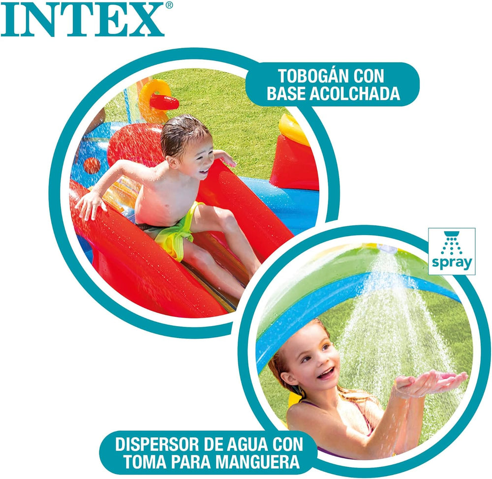 Intex Rainbow Ring Play Center - Children's above ground pool - Children's pool - 297 x 193 x 135 cm - For 3+ years 57453NP Multicolor 297x193x135 cm