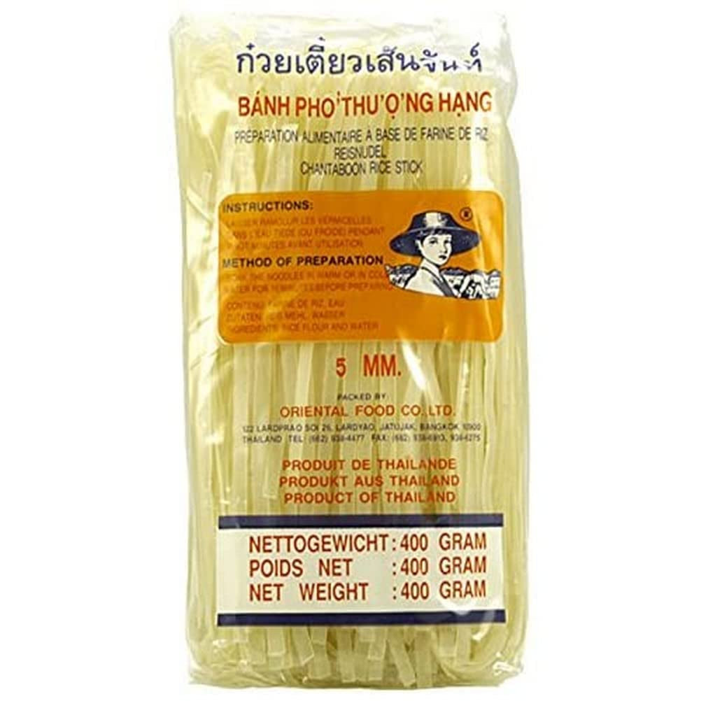- Rice noodles 5 mm., (1 X 400 GR)