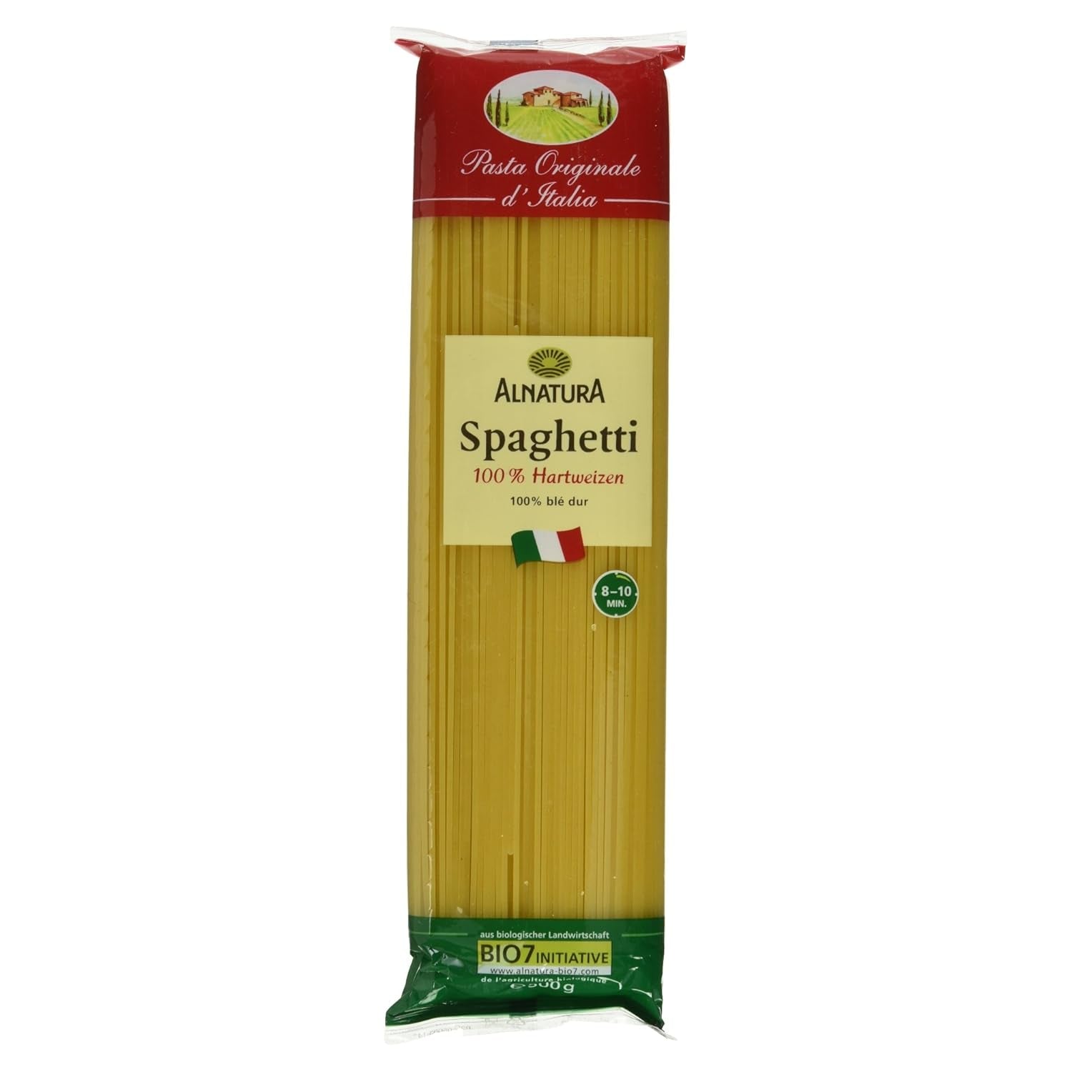 Organic durum wheat semolina spaghetti, 500g