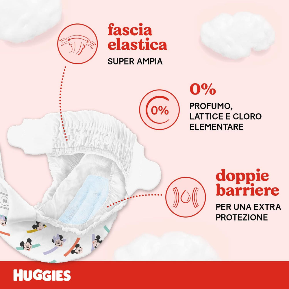 Huggies Ultra Comfort Diapers, Size 4 (7-18 kg), Disney Design, Value Pack, 150 Pieces