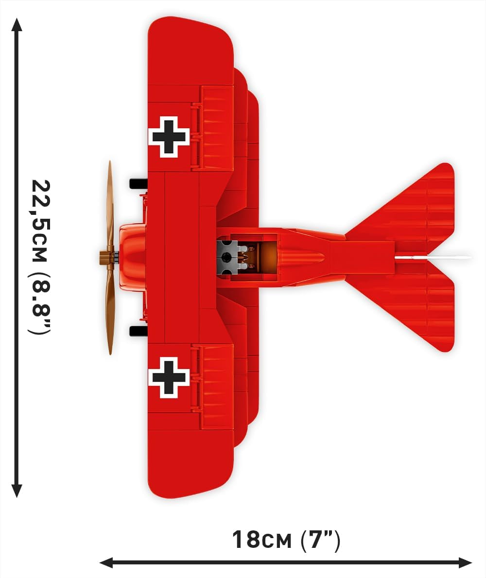 COBI Fokker DR. I RED Baron, 8.8 x 7 x 3.5 inches