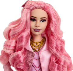 Mattel Disney Descendants: The Rise of Red Modepuppe und Accessoires – Bridget, die junge Herzkönigin, mit vom Film inspirierter Kleidung und Cupcake, HWT91