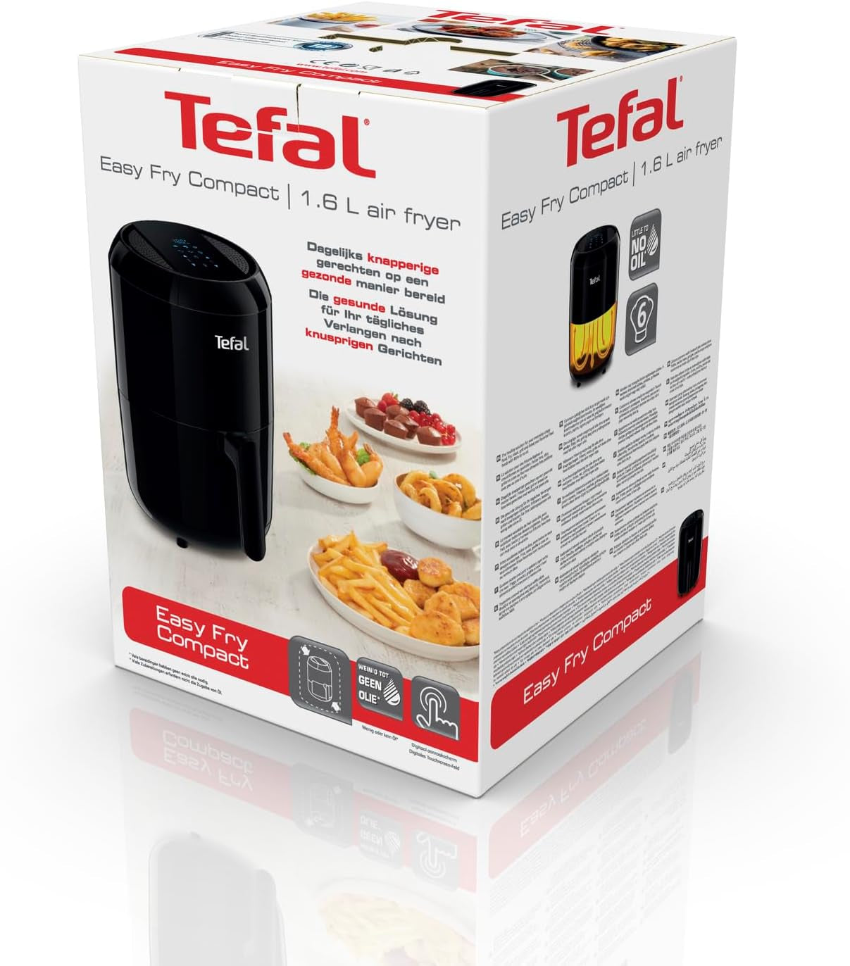 Tefal EY3018 Easy Fry Compact hot air fryer, 1.6L, 6 cooking programs Household appliances Naty Shop