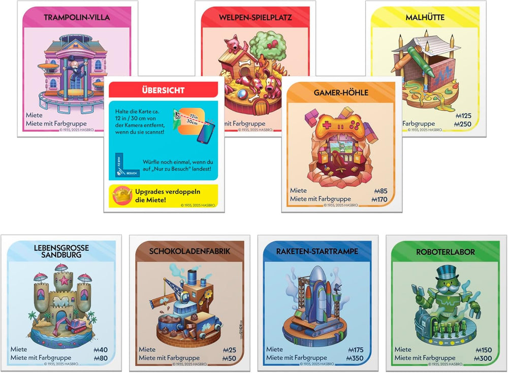 Monopoly Board Game App Banking - German version, modern version of the classic electronic game for children aged 8 and up, for 2 to 6 players