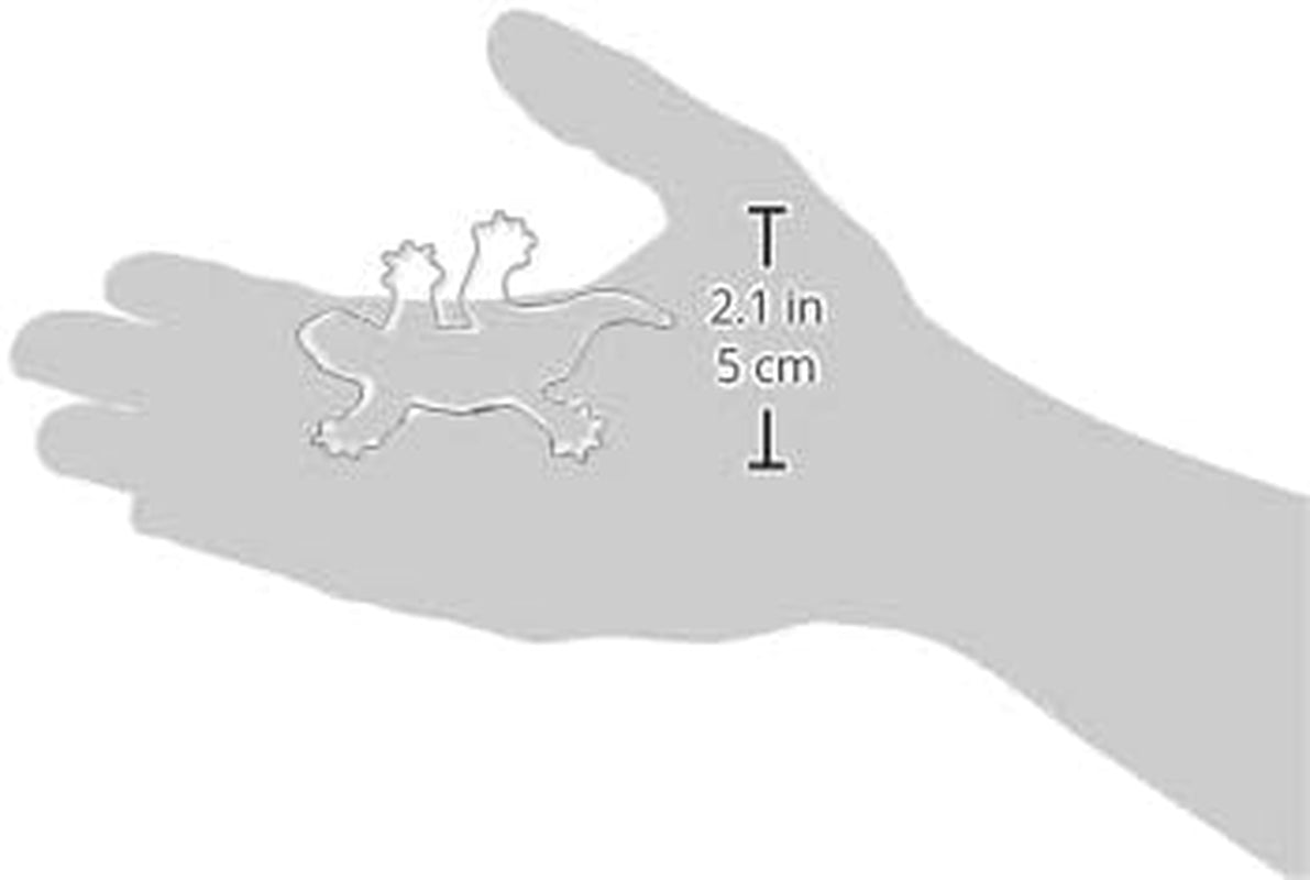 Formă de biscuiți Städter, oțel inoxidabil, șopârlă aprox. 7cm, 7 x 4,5 x 2 centimetri, argintie