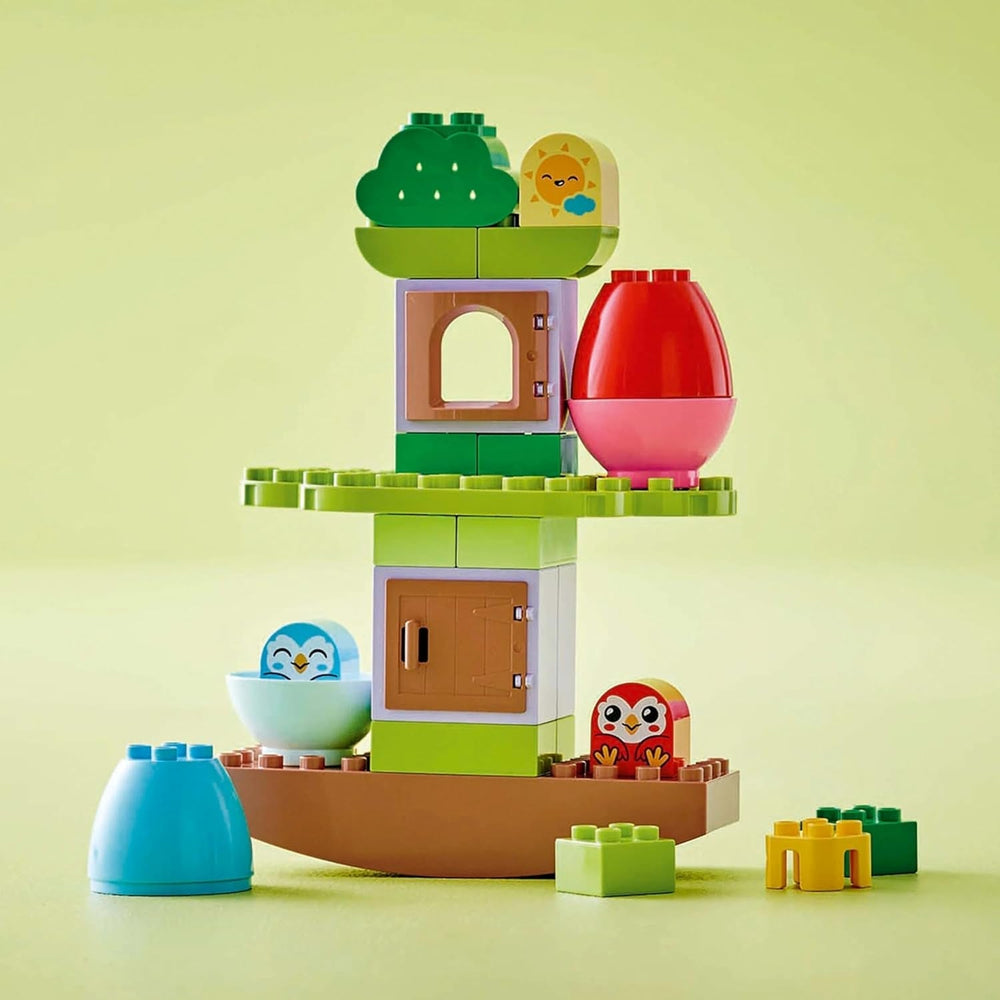 LEGO DUPLO tree for balancing and stacking, development toy, building set for children from 18 months, creative toy for children, educational toy with 2 toy birds 10440 Building sets Besuche den LEGO-Store