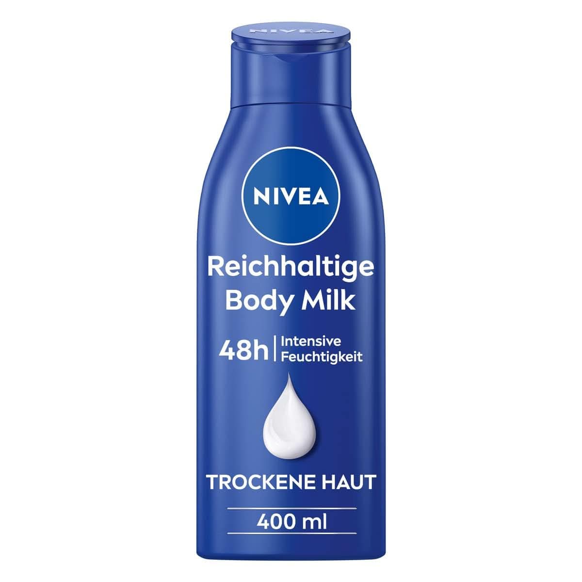 NIVEA Rich Body Milk, intensive nourishing body cream with almond oil, 400 ml Shower and bath Naty Shop