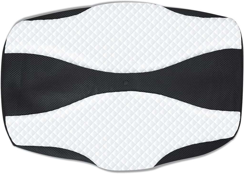 SAHEYER pernă ortopedică pernă de susținere a gâtului pernă pentru cap, pernă ergonomică pentru gât pernă pentru dormit lateral 60 X 40 X 13/11 cm pernă din spumă cu memorie pentru dormit lateral, spate și stomac Perne ortopedice cervicale Naty Shop Husă de pernă neagră