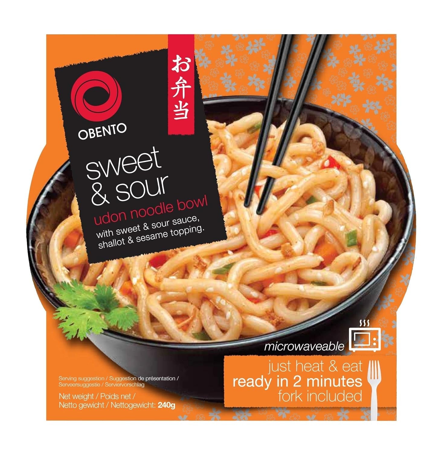 Sweet and Sour Udon Bowl, Microwave Ready Meal, 240g
