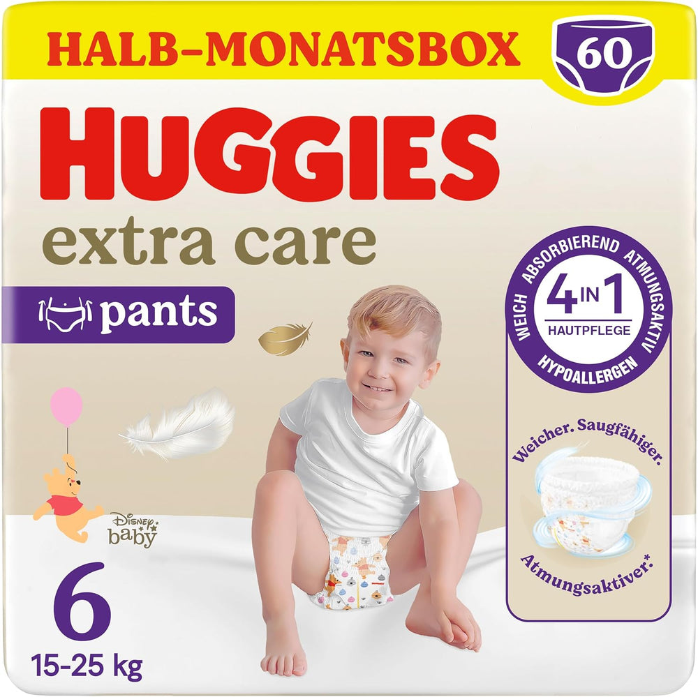 Huggies Extra Care Pants Disney Design Size 5 68 Diapers (2x34) Half Month Box