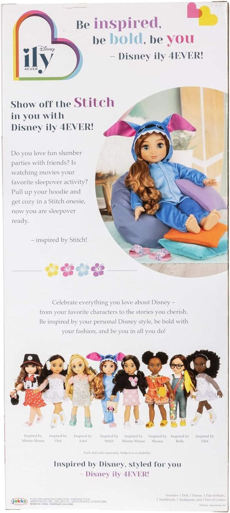 JAKKS Disney ILY 4EVER 45cm Charakterisierte Puppe - Stitch inspiriert, Strawberry Blonde Doll