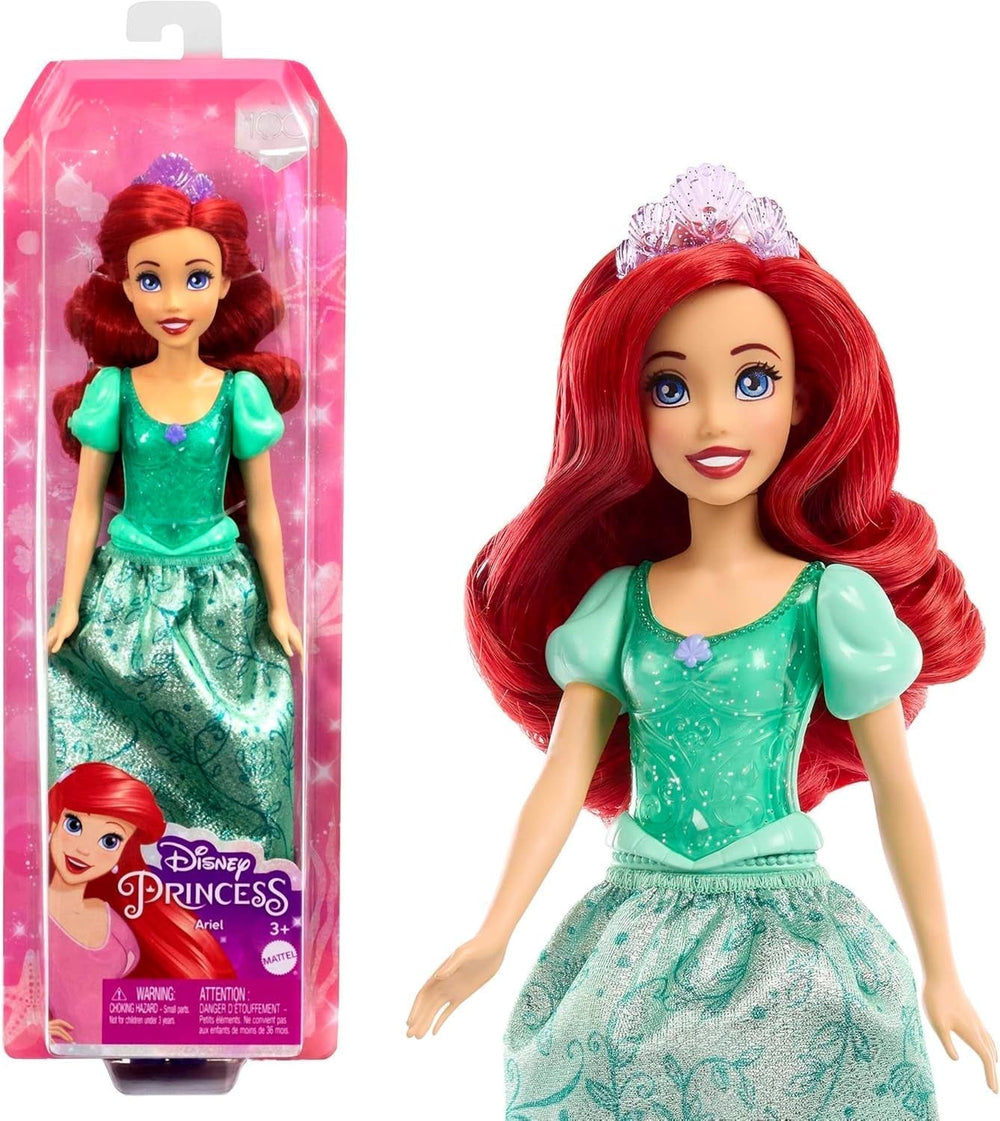 Mattel Disney Princess Toy Snow White Movable Doll with Sparkling Clothes and Accessories Disney Movie Inspired Gift for Kids HLW08 Naty Shop Ariel Dolls