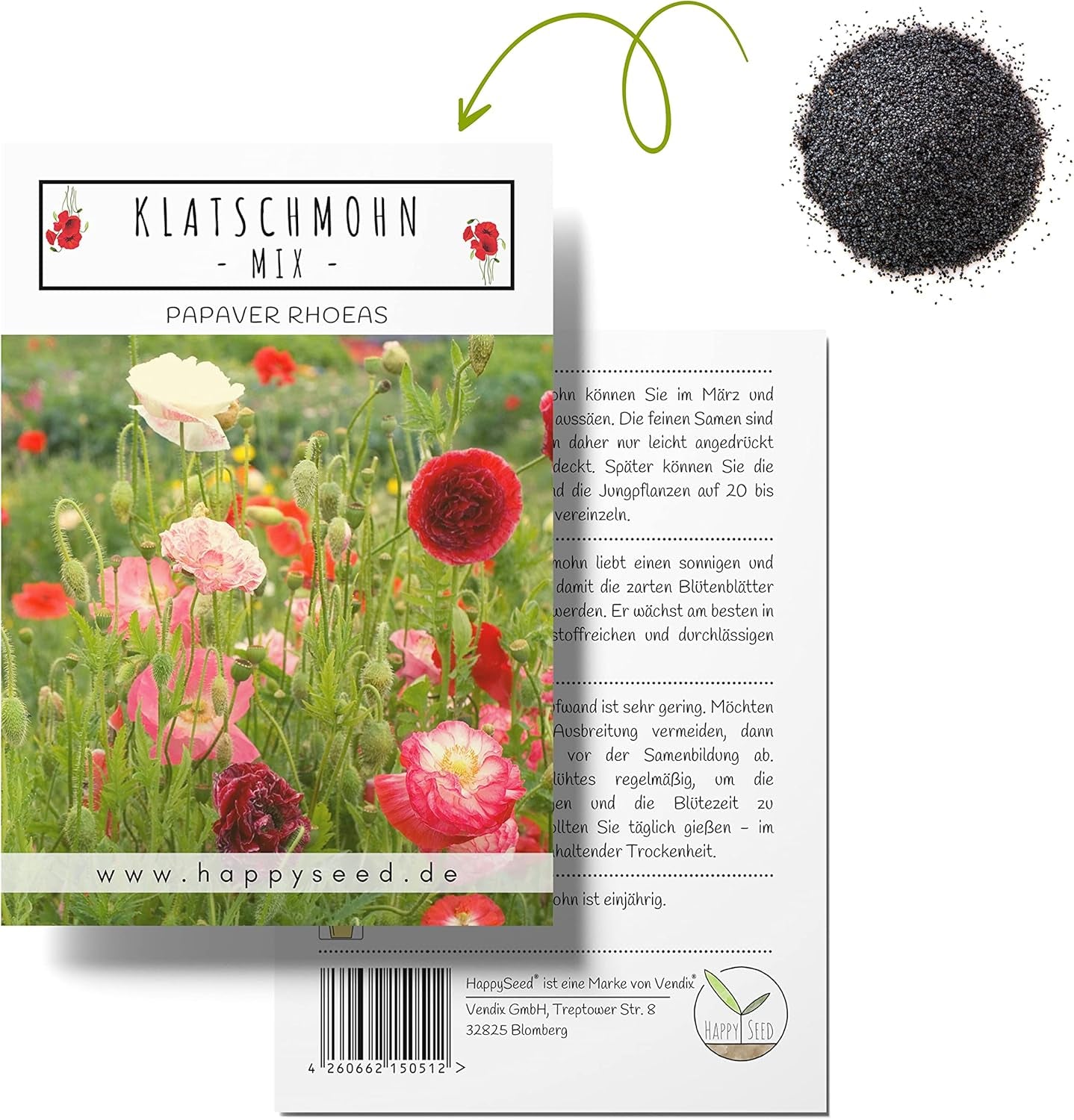 Iceland Poppy Seed Mix (Papaver nudicaule) - Beautiful flowering poppies with a long flowering period for a colorful flower meadow (Iceland Poppy)