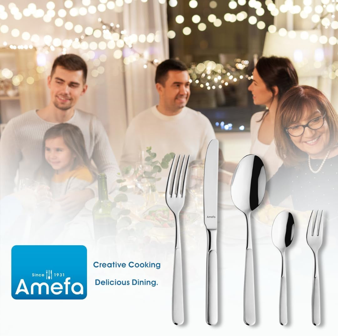 Amefa Satina cutlery set in 60 parts, for 12 people, safe Kitchen Naty Shop