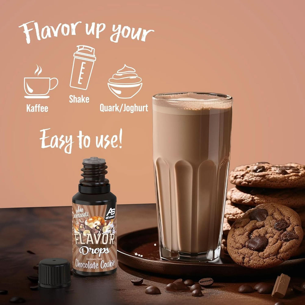 ALL STARS Flavor Drops, Flavored drops without added sugar and without calories - Sweetness and flavor for food, 30 ml Sweeteners Naty Shop