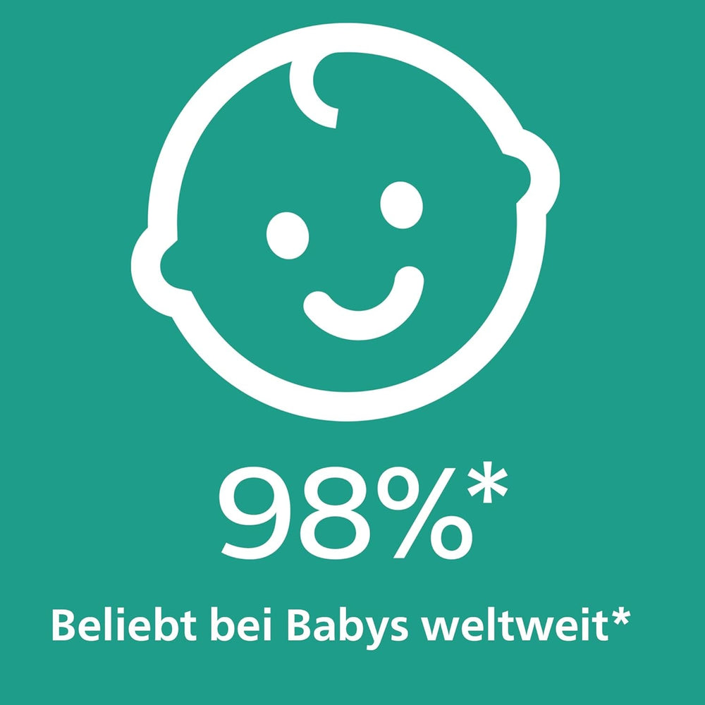 Philips AVENT Set de 4 suzete Ultra Air ușoare și respirabile: 2 suzete care strălucesc în întuneric și 2 suzete pentru zi, 18 luni+ (Model SCF349/43)