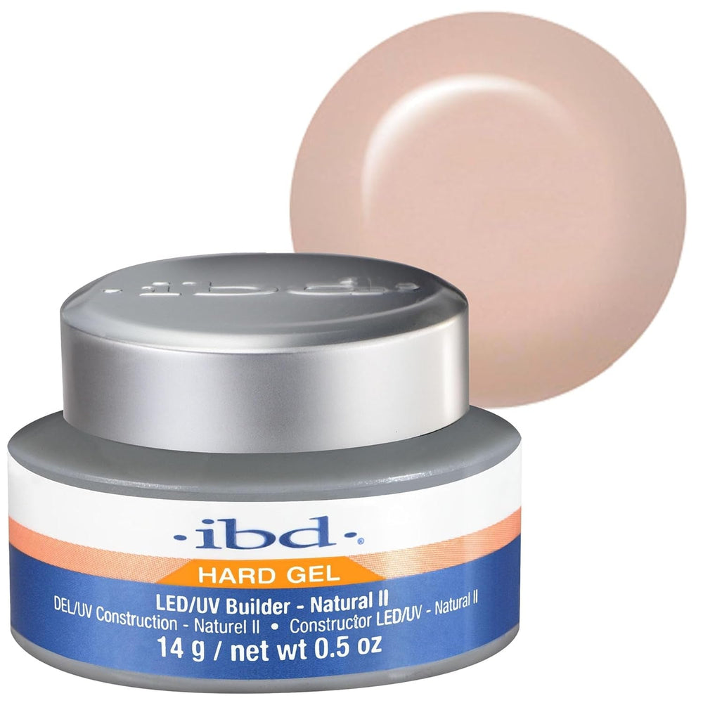 IBD Hard Gel – Gel de construcție LED/UV roz II, 1 pachet (1 x 56 g) – Fabricat în SUA – Construcție unghii acasă – Fără programări sau saloane de unghii zgomotoase