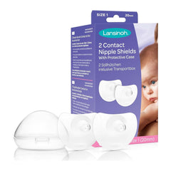 Lansinoh Stillhütchen 20 Mm (Größe 1), 2 Stück Inkl. Storage box - Angenehmes Tragegefühl - Trotz Anlegeschwierigkeiten Weiter Stillen Accessories Food and Breastfeeding Bebe Naty Shop