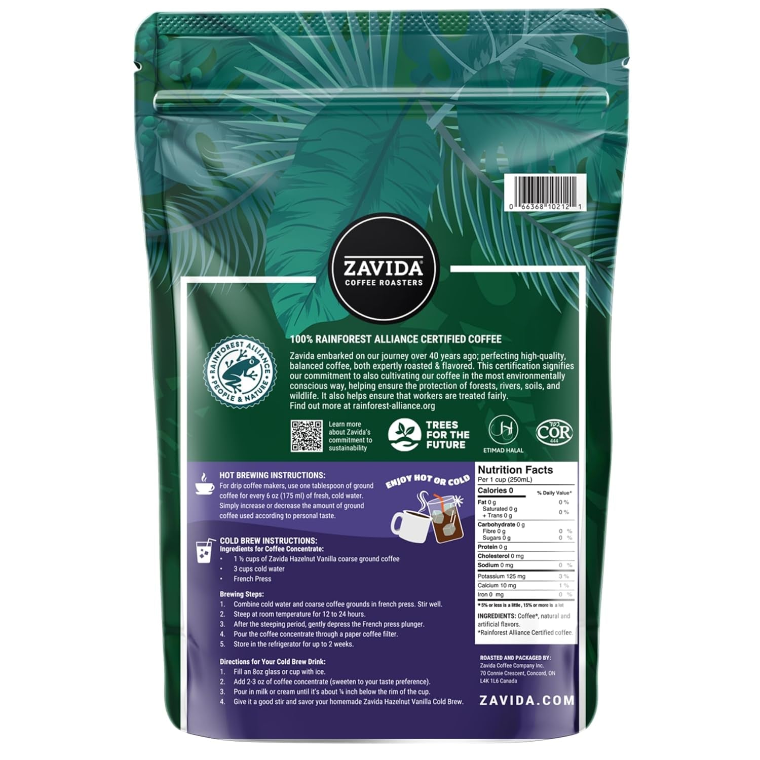 Cafea boabe premium cu vanilie și alune (2 lb) de la N/A