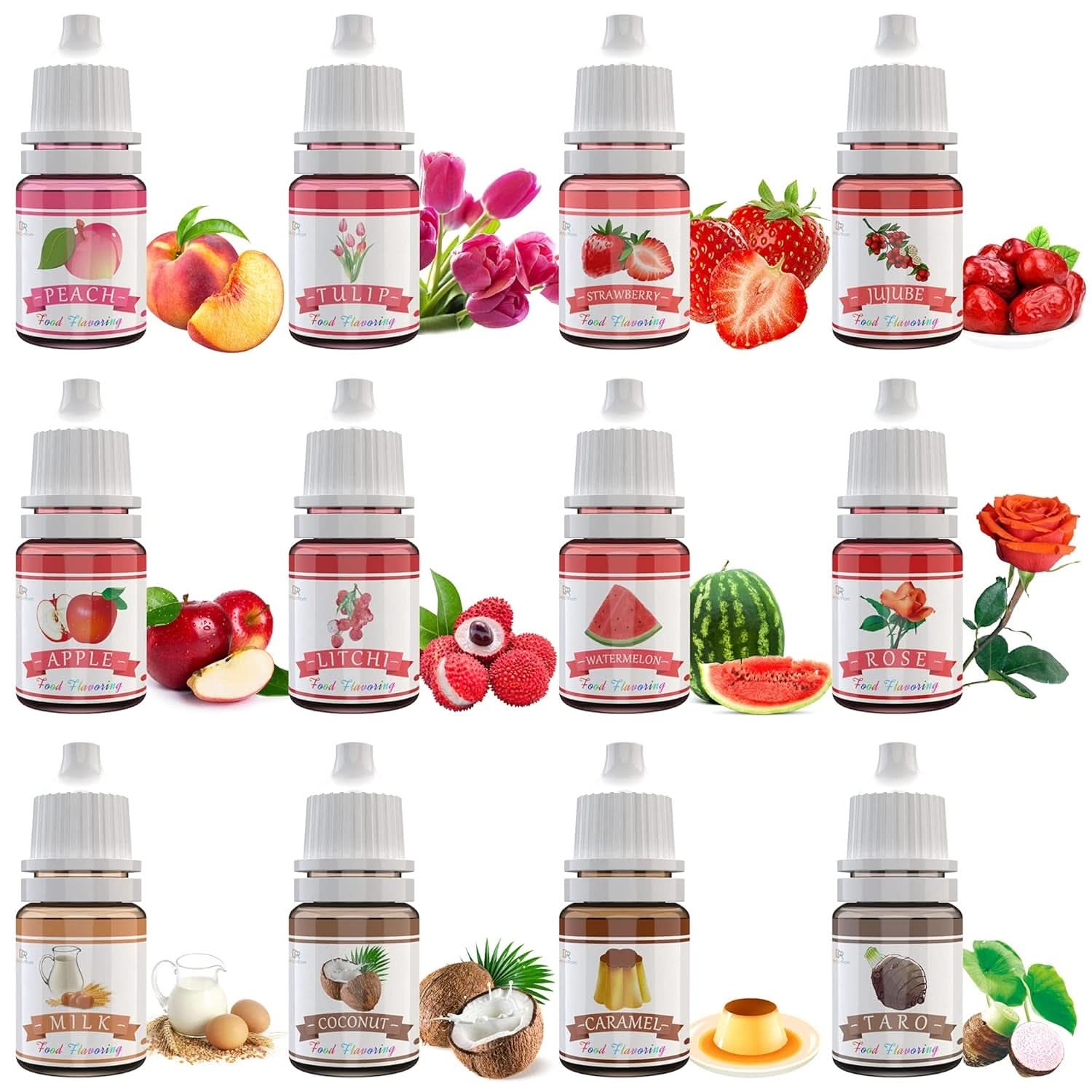 Set of 24 concentrated food flavors, 24 x 6 ml Aromas Naty Shop