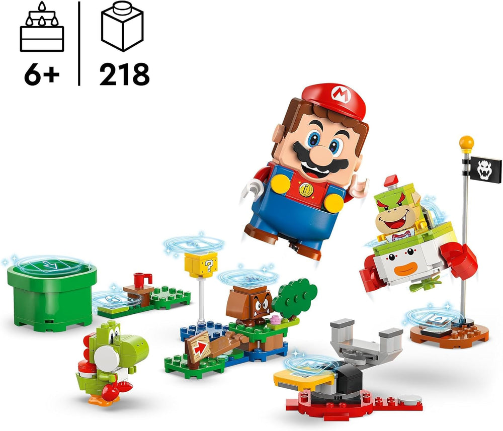LEGO Super Mario Adventure cu Mario interactiv, set cu cărucior de clovn junior, Yoshi de jucărie, cadou Nintendo pentru băieți, fete și gameri de la 6 ani 71439 Seturi de constructie Besuche den LEGO-Store