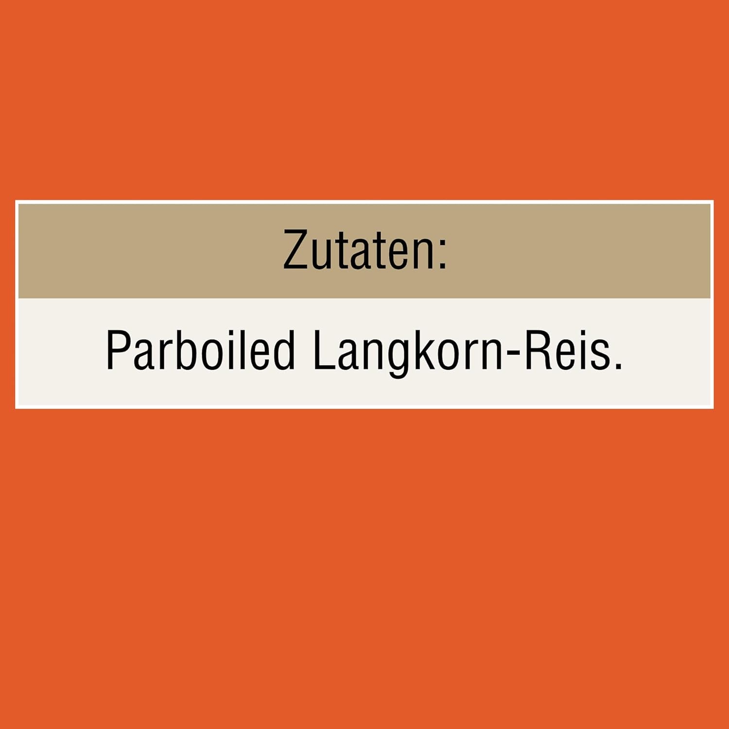 BEN'S ORIGINAL™ long grain rice, boiled in bag, 10 minutes, 6 x 1 kg