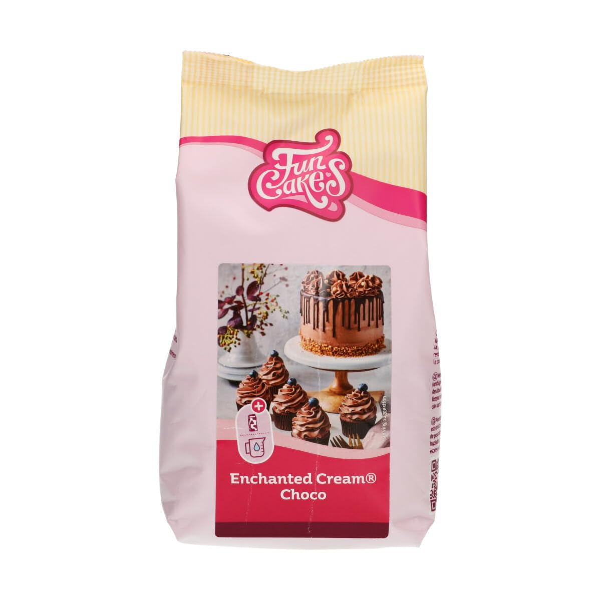 Funcakes Mix Für Enchanted Cream®: Einfach Zu Berübenende, Sehr Leichte Und Fauschige Schneeweiße Creme, Perfekt Zum Füllen Und Abdecken Von Kuchen Oder Als Belag Für Cupcakes, Halal., 900 G Mix for baking and cooking Naty Shop 450 G Schokolade
