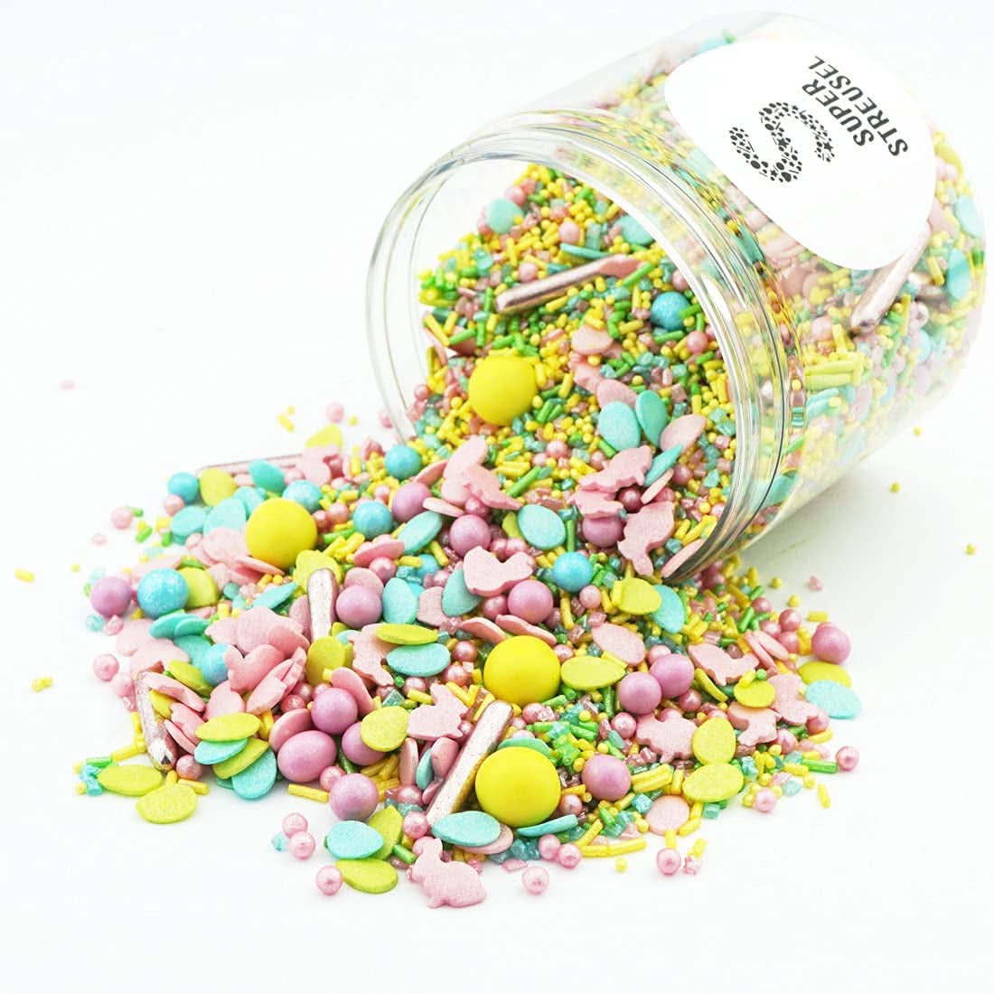 Super Sprinkles, Hoppladihopp, Sprinkles with Easter motifs, 90 grams Naty Shop 180 grams