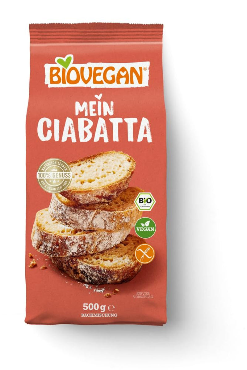 Biovegan Mein Ciabatta Backmischung Amestec pentru copt si gatit Naty Shop 9 Kg (1Er Pack)