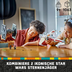 LEGO Star Wars TIE Fighter & X-Wing Mashup, Starfighter Buildable Toy, Gift Idea for Kids, Customizable Starships, Gift for Boys, Girls and All Fans 75393 Building Sets Beuche den LEGO-Store