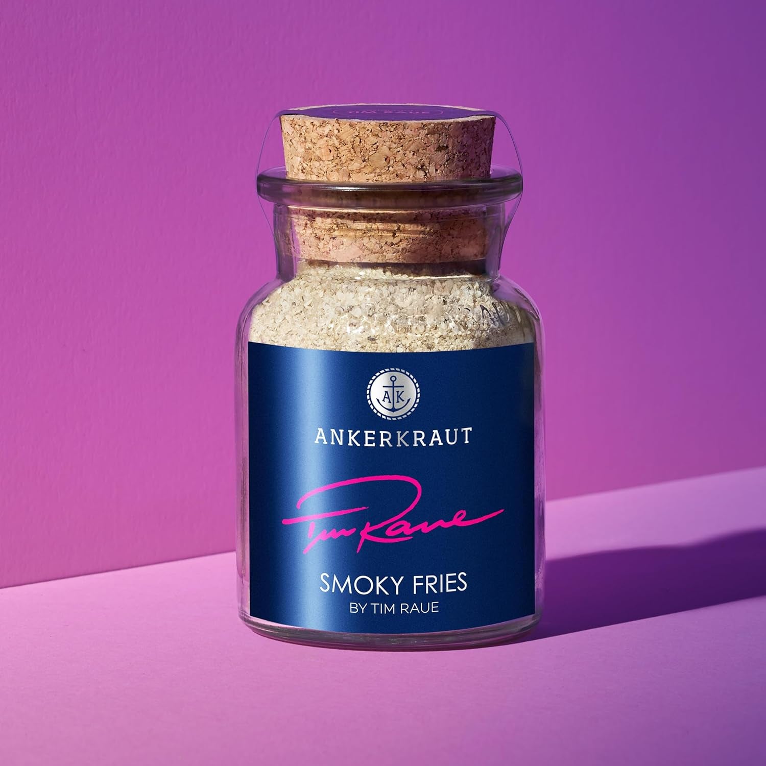Ankerkraut Smoky Fries by Tim Raue, Mischung würzender Ingredient für Pommes Frites, Gourmet Pommes mit Rauch-Aroma, 145 g in Korkenglas