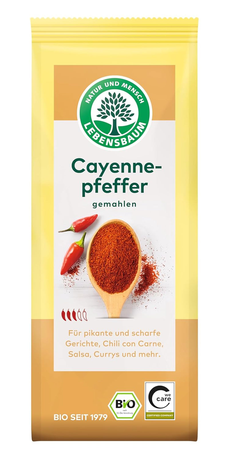 Lebensbaum Chillipulver (Cayenne pepper) (1 x 50 g) - Bio