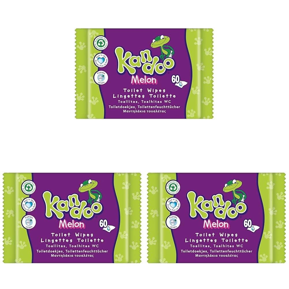 Melon Feuchttücher - Spülbar - Aus 95% Wasser - Parfümfrei - Plastikfrei - Dermatologisch Getestet - Feuchtes Toilettenpapier Aus 100% Pflanzlichem Zellulosematerial - 60 Tücher Naty Shop 60 Stück (3Er Pack) Parfumfrei,Parfümfrei